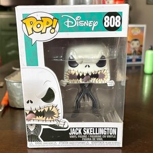 Disney Jack Skellington Pop Figure - Black and White